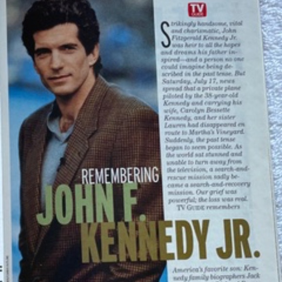 TV Guide Remembering JFK Jr. - July 31-Aug 6, 1999 Edition - Picture 3 of 3